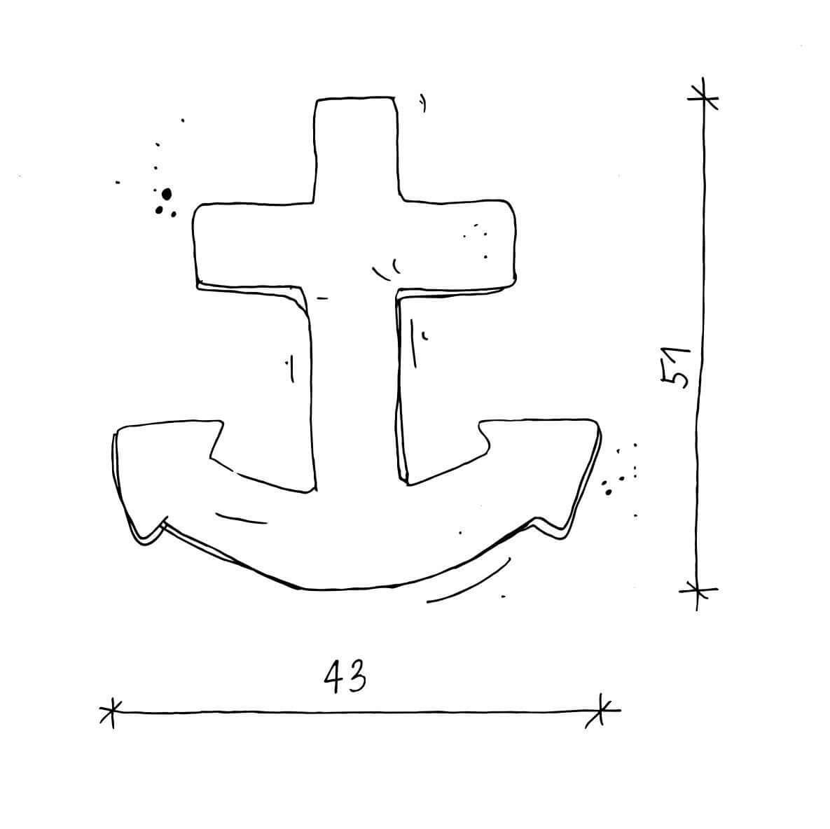 Anchor cushion by bettys home size dd
