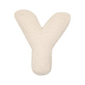 boucle letter cushion Y teddy pillow by bettys home