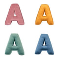 Velvet Letter Cushions A by Bettys Home four colours