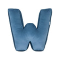 velvet letter cushion w blue by bettys home 