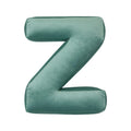 velvet letter cushion z mint by bettys home 