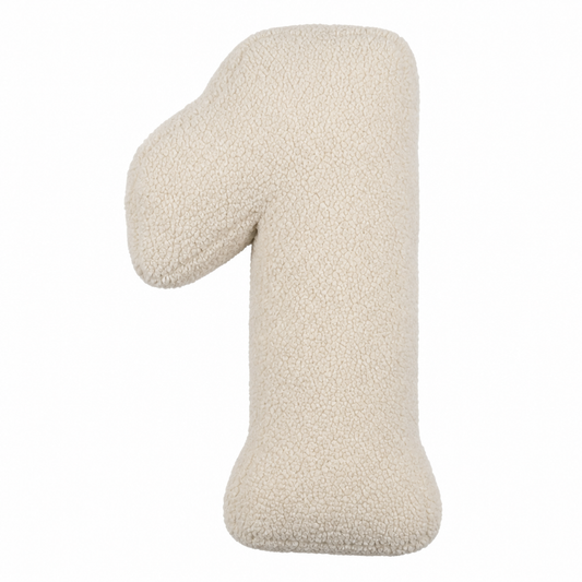 Boucle Number Cushion 1 | Number Pillow