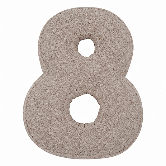 Boucle Number Cushion 8 | Number Pillow