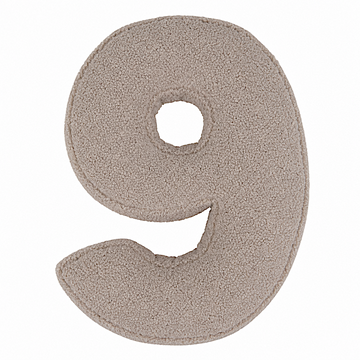 Boucle Number Cushion 9 | Number Pillow