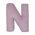 Corduroy Letter Cushion N by Bettys Home in lavender 