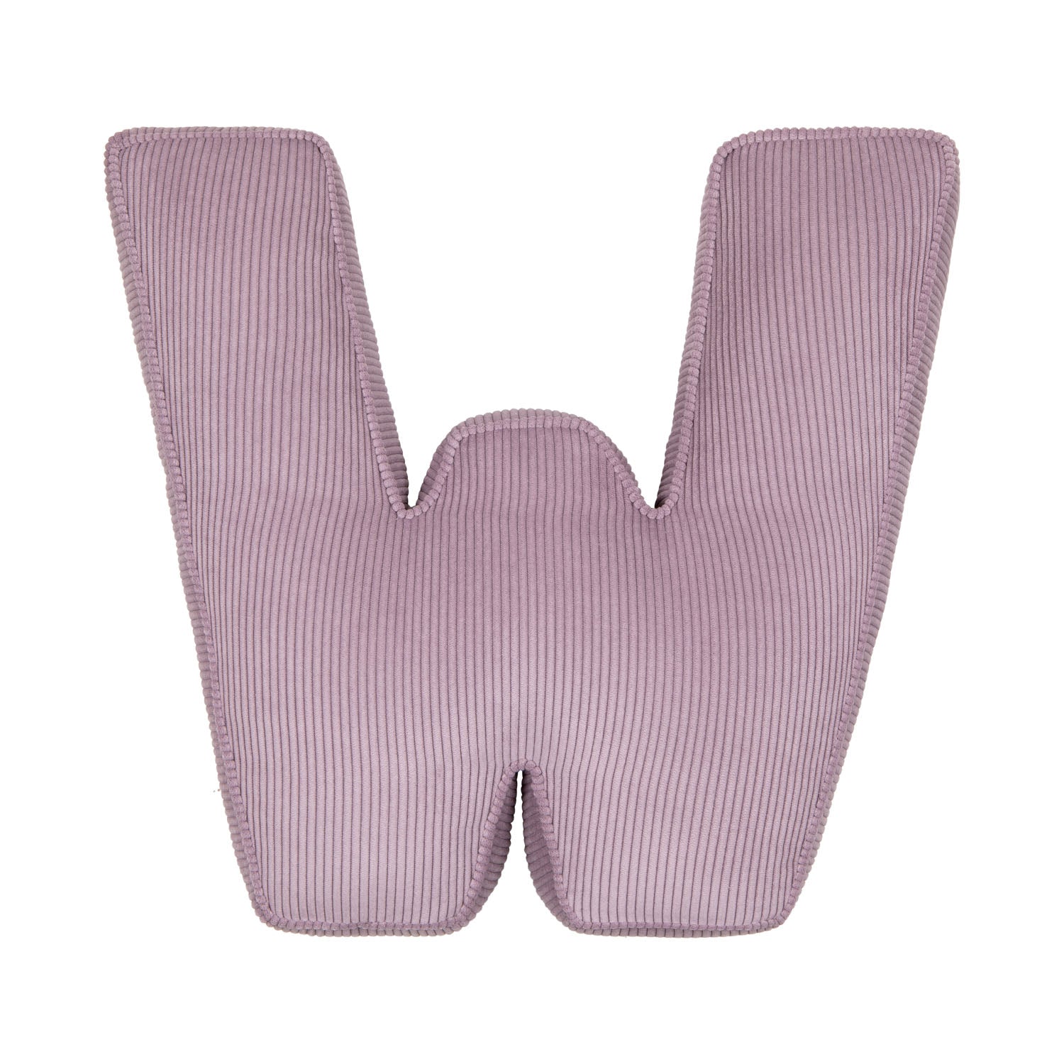 Corduroy Letter Cushion W by Bettys Home in lavender 