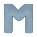 Corduroy Letter Cushion M by Bettys Home in blue 