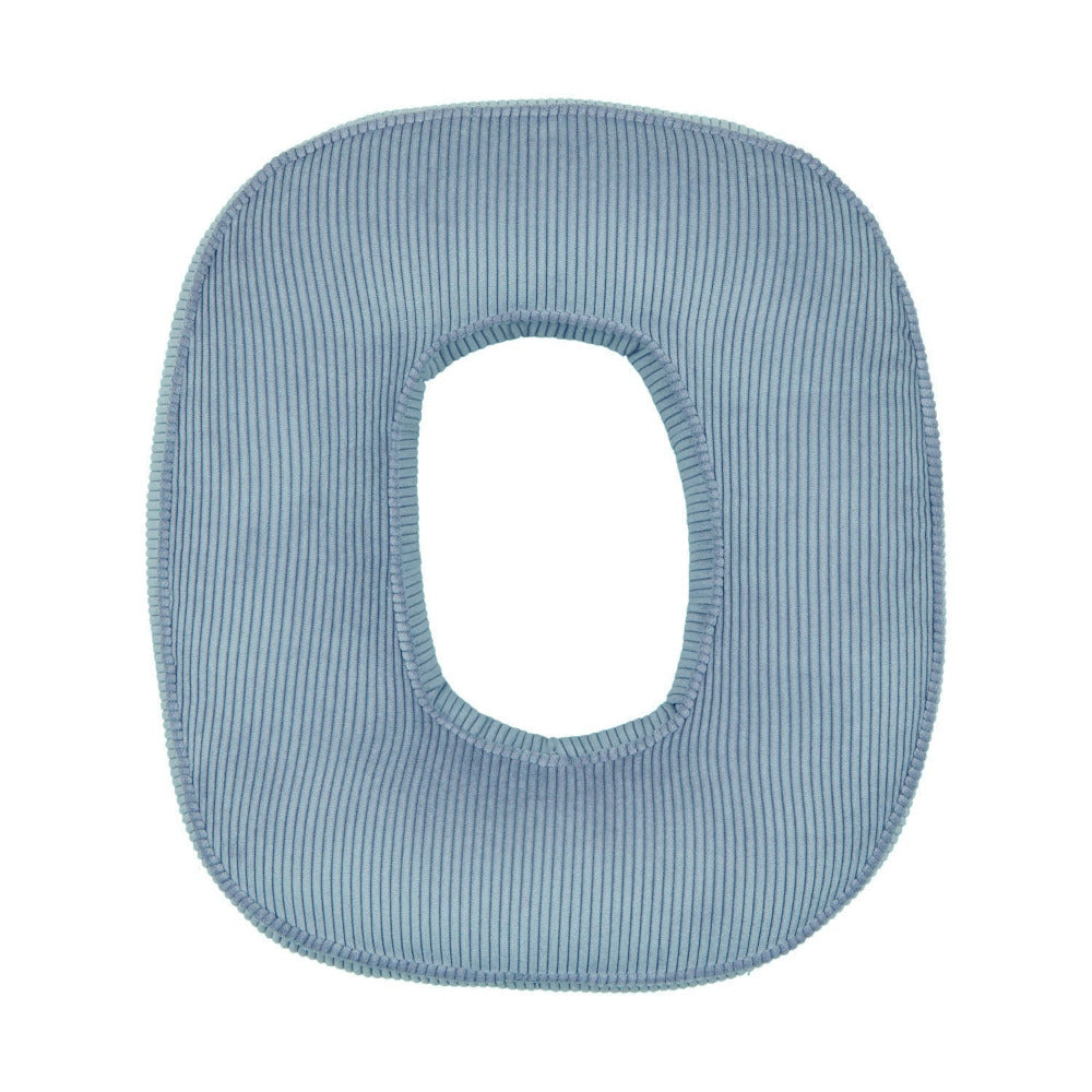 Corduroy Letter Cushion O by Bettys Home in blue 