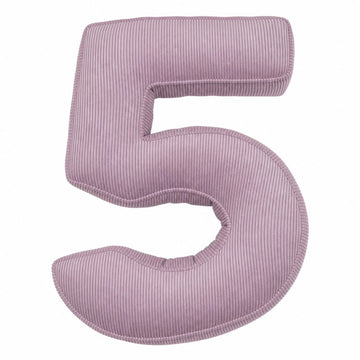 Corduroy Number Cushion 5 | Number Pillow 5