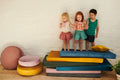 Velvet Mattress Blue, soft floor play mat with removable cover, Mattress by bettys home